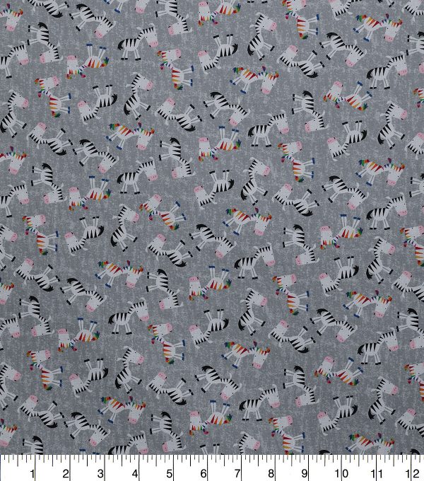 Zebra Novelty Cotton Fabric - Image 2
