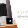 All The Rages Mini Chrome Table Lamp with Squared Empire Fabric Shade