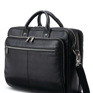 Classic Leather Toploader Brief Case