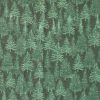 Green Trees Christmas Glitter Cotton Fabric