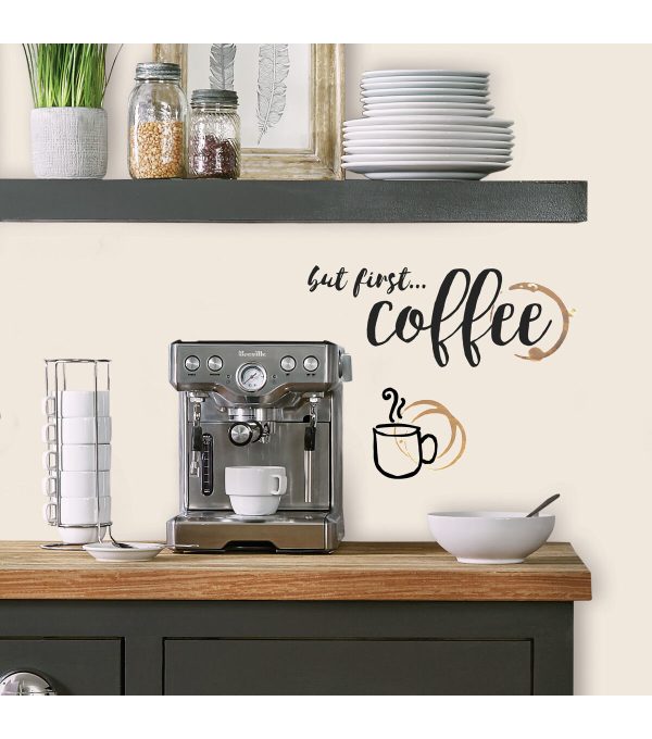 RoomMates Wall Decals But First Coffee - Image 4