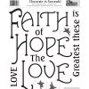 RoomMates Peel   Stick Wall Decals Faith, Hope   Love