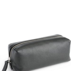 Leather Zippered Travel Utility Bag
