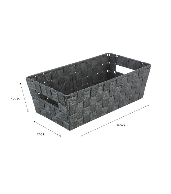 Simplify 15 Woven Strap Shelf Tote - Image 4