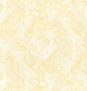 Cream Bold Swirls Cotton Fabric by Keepsake Calico