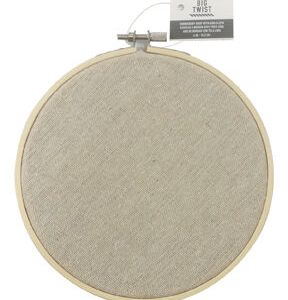 6 Natural Embroidery Hoop by Big Twist