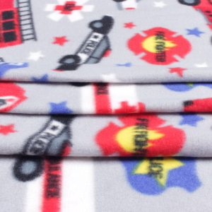 Safety Vehicles Blizzard Fleece Fabric