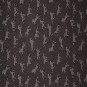 In the Wild Horses on Dark Brown Cotton Fabric by Quilter s Showcase