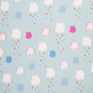 Super Snuggle Cloud   Rain Toss Flannel Fabric