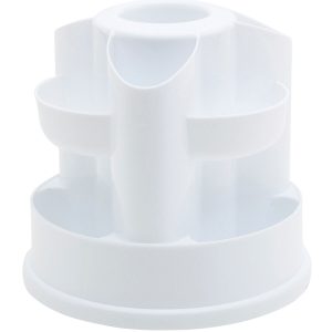 8 x 8 White Rotating Desktop Organizer