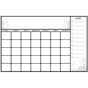 RoomMates Wall Decals Scroll Dry Erase Calendar