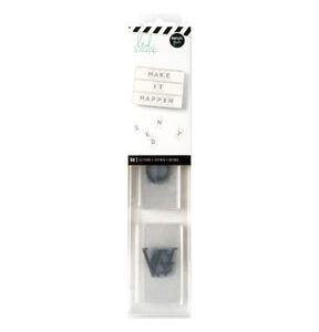 Heidi Swapp Lightbox Inserts 50 Pkg Alphabet Grey