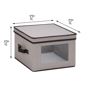 Honey Can Do 12 Gray Window Storage Box