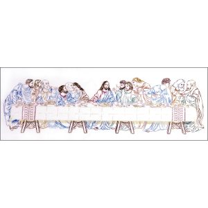 Tobin 24 x 9 Last Supper Stamped Embroidery Kit