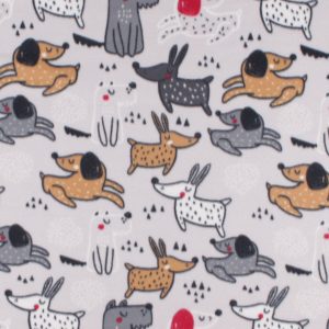 Happy Dog Blizzard Fleece Fabric