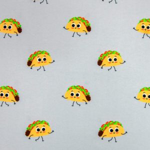 Taco Faces Super Snuggle Flannel Fabric
