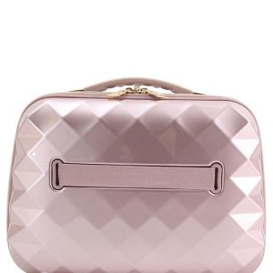 Savoir Collection Quilted with Floral Strap Travel Beauty Case