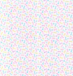 Paws   Bones Easter Cotton Fabric