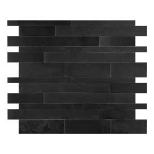 Oblong Peel   Stick Decorative Tile   Black