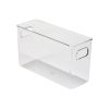Simplify 10 x 6 Clear Narrow Vertical Stripe Organizer With Handles