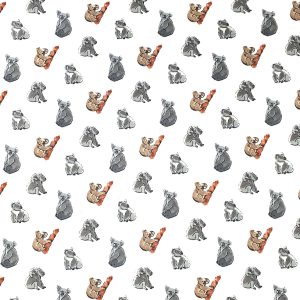 Koala Super Snuggle Flannel Fabric