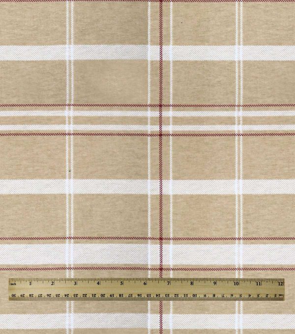 Brown Plaid Super Snuggle Flannel Fabric - Image 3