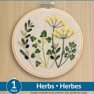 Leisure Arts 6 Herbs Embroidery Kit