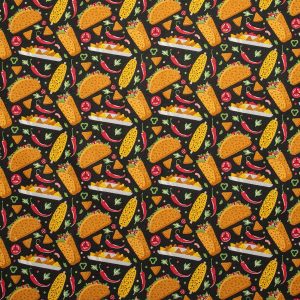 Mexican Street Food Novelty Cotton Fabric