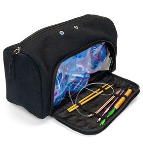 Susan Bates 12X5.5X5.5 Black Yarn Storage Tote
