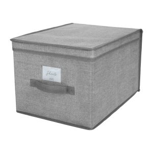 Simplify 12 x 16 Heather Gray Storage Box