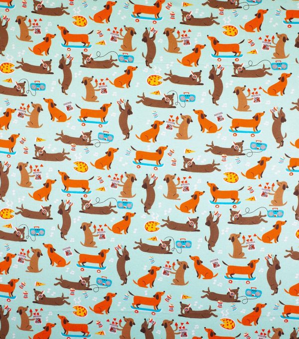 Super Snuggle Flannel Fabric Cool Dogs - Image 2