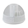 7 x 5 White Weave Rotating Desktop Organizer