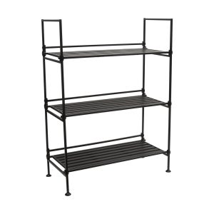 Organize It All 25 x 34 Espresso 3 Tier Freestanding Shelf