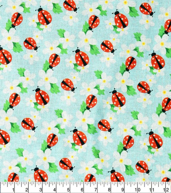 Ladybug 1-Piece Cotton Fabric Quarter - Image 3