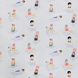 Super Snuggle Girls Swimming Flannel Fabric
