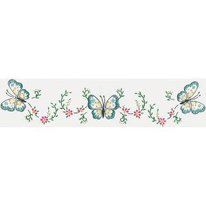 Design Works 30 x 20 Butterfly Stamped Embroidery Pillowcases 2pk