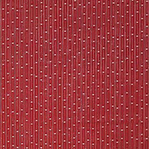 Falling Stars on Red Patriotic Glitter Cotton Fabric