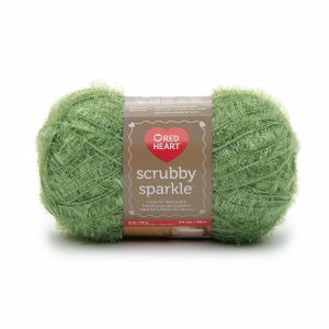 Red Heart Scrubby Sparkle 174yds Worsted Polyester Yarn