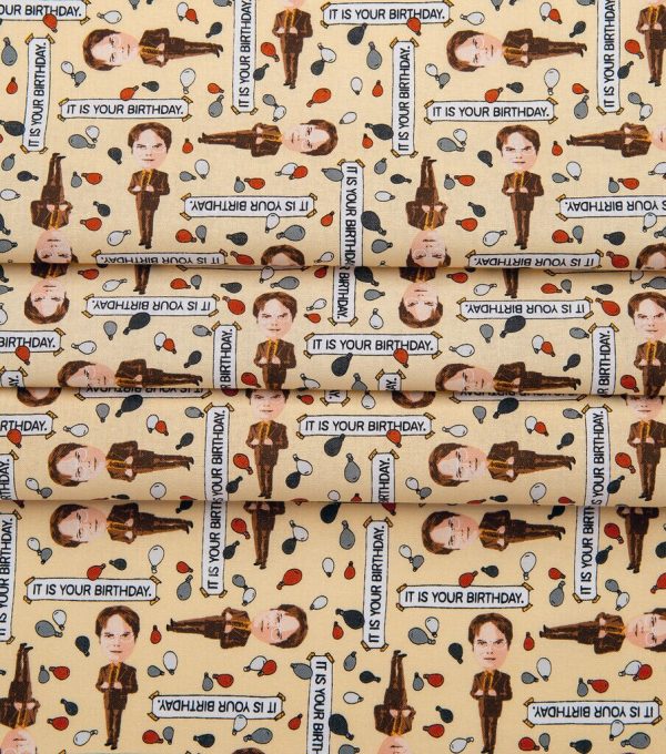 The Office Dwight Balloons Cotton Fabric - Image 3