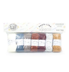 Lion Brand Feels Like Alpaca 55yds Light Weight Polyester Yarn 7 Bundle - 1