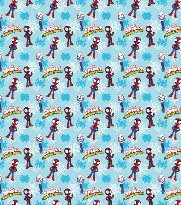 Spidey And Friends Cotton Fabric Hero - Image 2