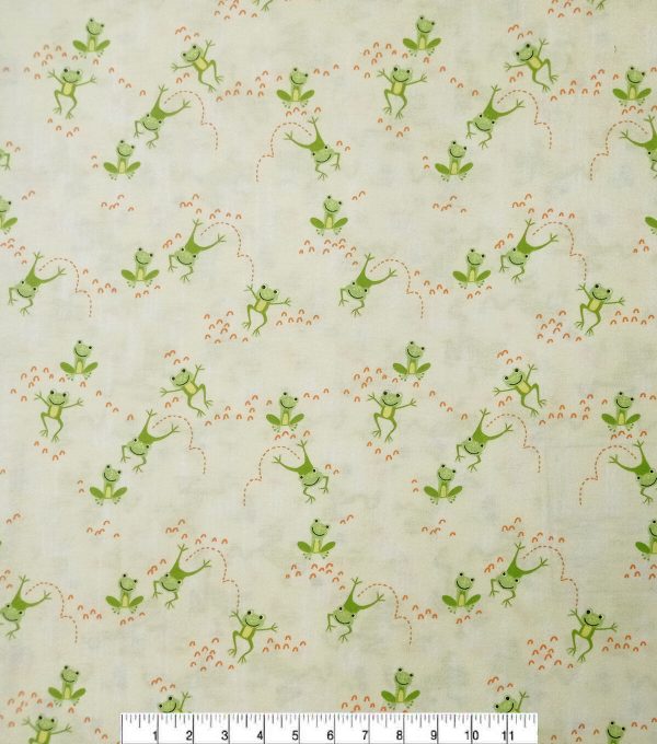 Leap Frogs Super Snuggle Flannel Fabric - Image 2