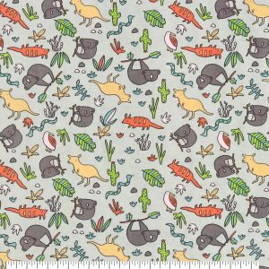 Australian Animals Super Snuggle Flannel Fabric