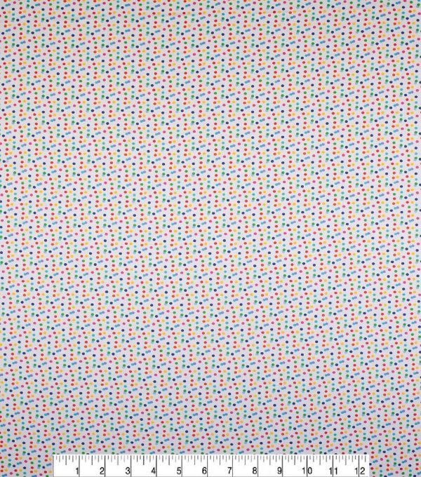 Confetti Dots Multi Celebration Cotton Fabric - Image 2
