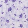 Purple Watercolor Floral Anti Pill Fleece Fabric