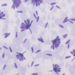 Purple Watercolor Floral Anti Pill Fleece Fabric