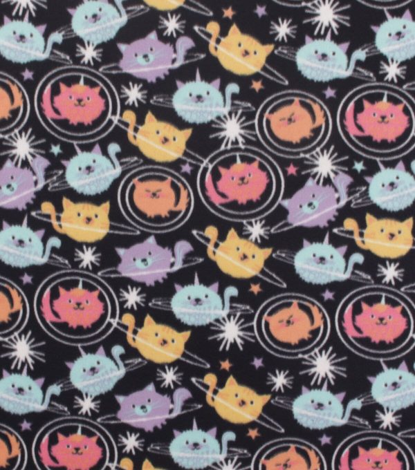 Space Cats Blizzard Fleece Fabric - Image 2