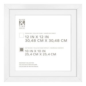 12 x 12 Matted to 10 x 10 Snapshot Gallery Frame by Place   Time