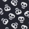 Skulls On Black Blizzard Fleece Fabric