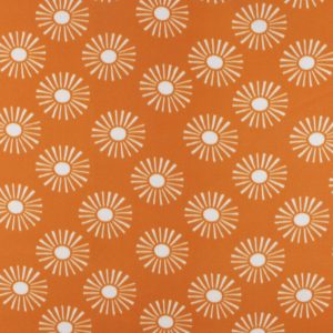 Suns on Mustard Blizzard Fleece Fabric